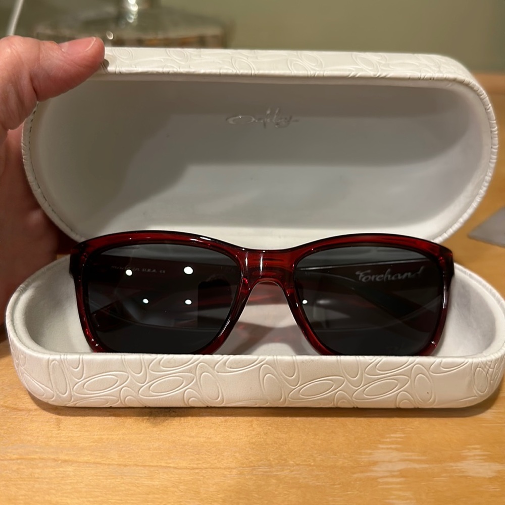 Oakley sunglasses.